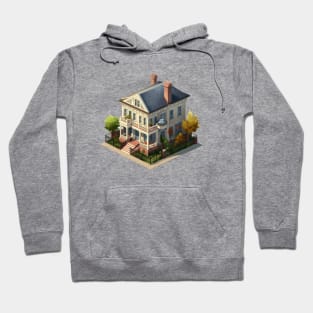 Southern Charleston House Isometric Design Hoodie